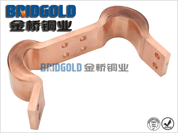 金橋生產(chǎn)的新能源汽車動力電池銅箔軟連接產(chǎn)品，裸銅